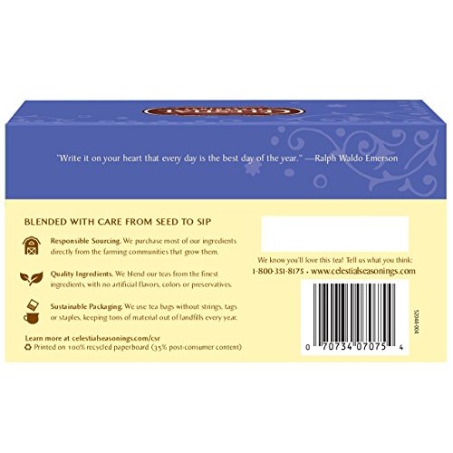 Celestial Seasonings Herbal Tea, True Blueberry, 20 Count Pack