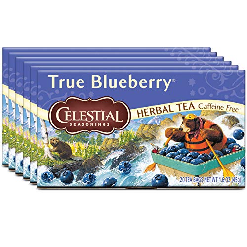 Celestial Seasonings Herbal Tea, True Blueberry, 20 Count Pack