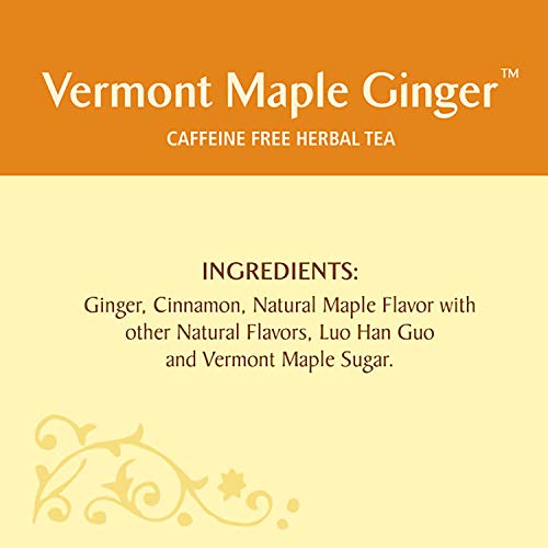 Celestial Seasonings Herbal Tea, Vermont Maple Ginger, 20 Count