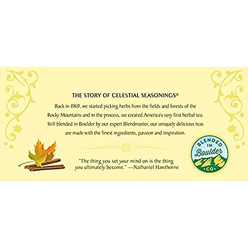 Celestial Seasonings Herbal Tea, Vermont Maple Ginger, 20 Count