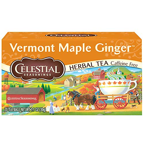 Celestial Seasonings Herbal Tea, Vermont Maple Ginger, 20 Count