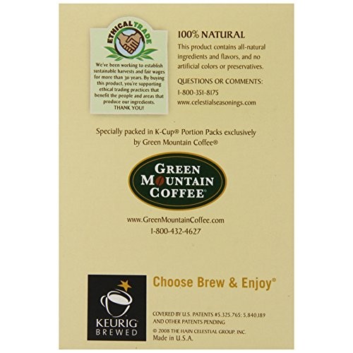 Celestial Seasonings India Spice Chai Black Tea, Single-Serve Ke