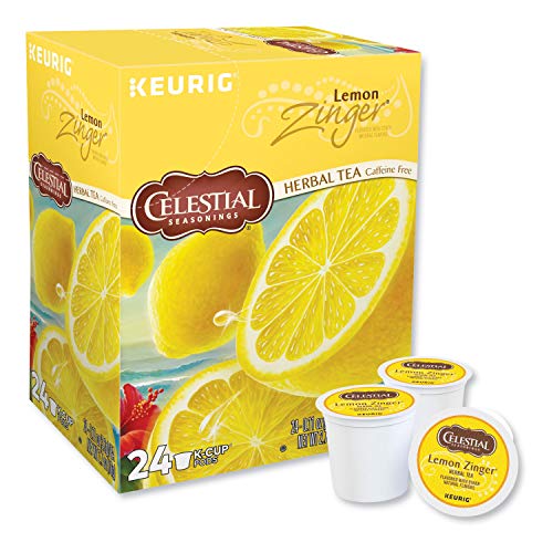 Celestial Seasonings Lemon Zinger Herbal Tea, Single-Serve Keuri