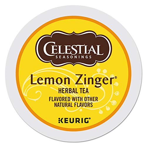 Celestial Seasonings Lemon Zinger Herbal Tea, Single-Serve Keuri