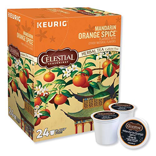 Celestial Seasonings Mandarin Orange Spice Herbal Tea, K-Cup Por