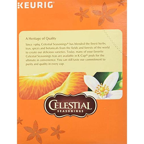 Celestial Seasonings Mandarin Orange Spice Herbal Tea, K-Cup Por