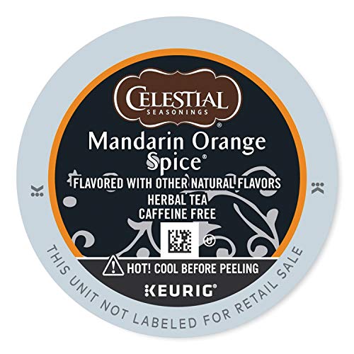 Celestial Seasonings Mandarin Orange Spice Herbal Tea, K-Cup Por
