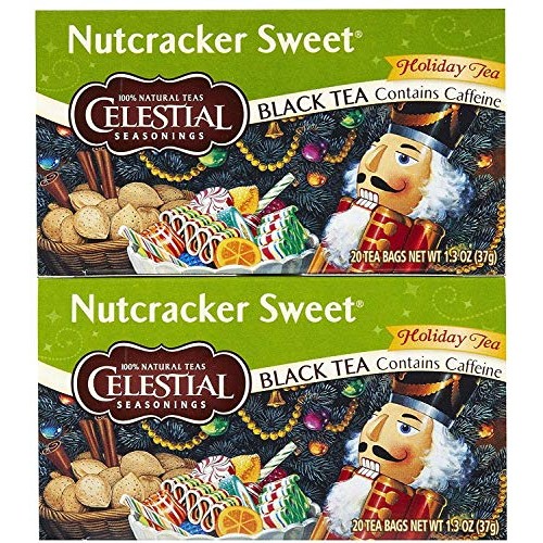 Celestial Seasonings Nutcracker Sweet Black Holiday Tea Bags, 20