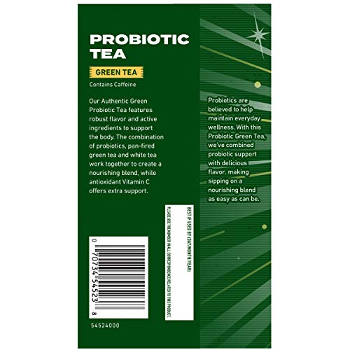 Celestial Seasonings Probiotic Tea Green Tea, 18 Count