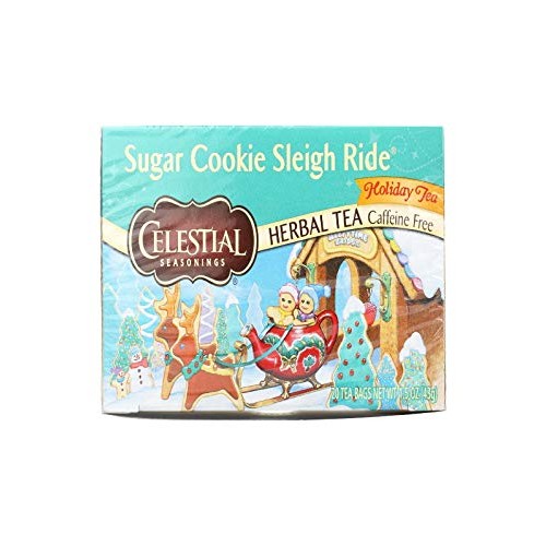Celestial Seasonings Sugar Cookie Sleigh Ride Tea Bags - 20 Ct -