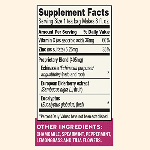 Celestial Seasonings Wellness Tea, Sleepytime Echinacea Complete