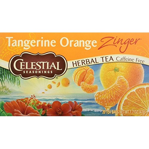 Celestial Seasonings Herb Tea Tangerine Orange Zinger, 20-Count