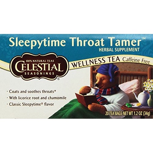 Celestial Seasonings Tea, Throat Soother, Sleepytime, 20-Count