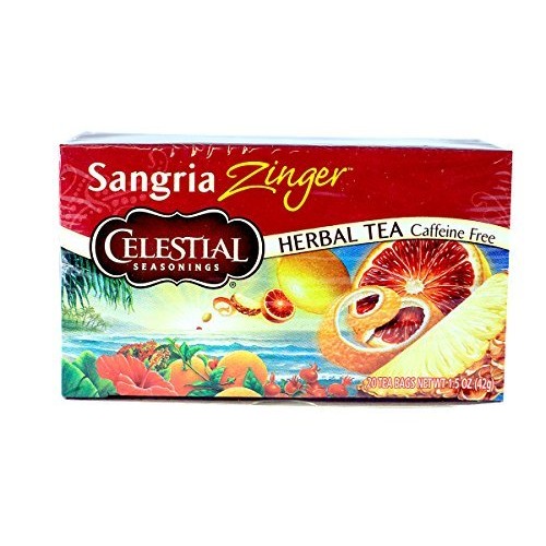 Celestial Herbal Tea Sangria Zinger Bags, 20 Count