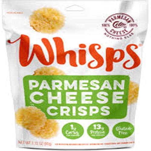 Cello Whisps Pure Parmesan Cheese Crisps, 12 Pack Of 2.12 Ounce