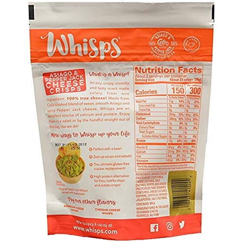 Whisps Cheese Crisps Variety Pack 2.12Oz Cheddar Cheese Crisps