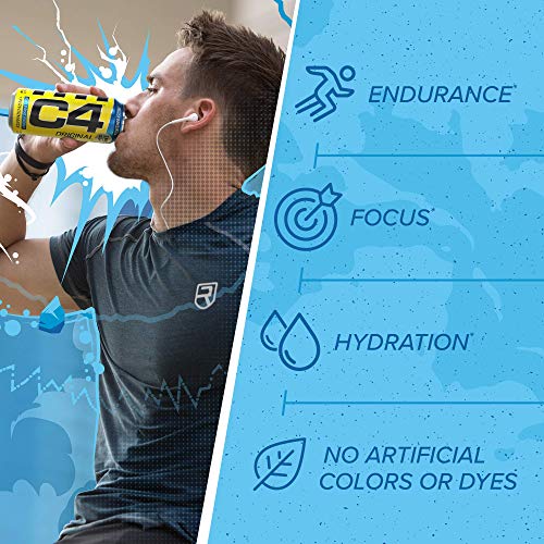 C4 Original Sugar Free Sparkling Energy Drink Strawberry Waterme