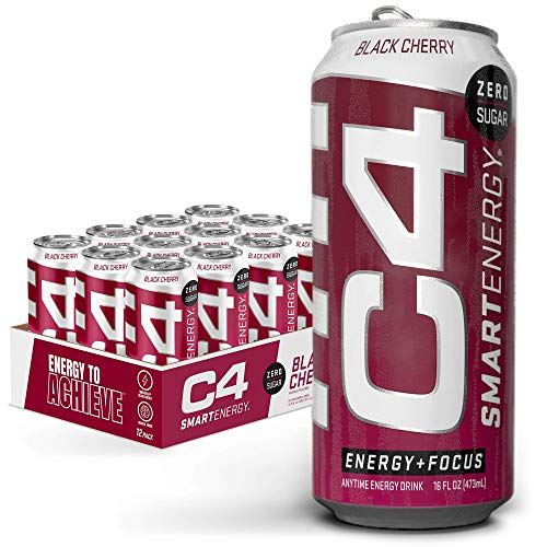 C4 Smart Energy Sugar Free Energy Drink 16Oz Pack Of 12 - New