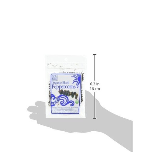 Celtic Sea Salt Organic Black Peppercorns 2 Oz Bag