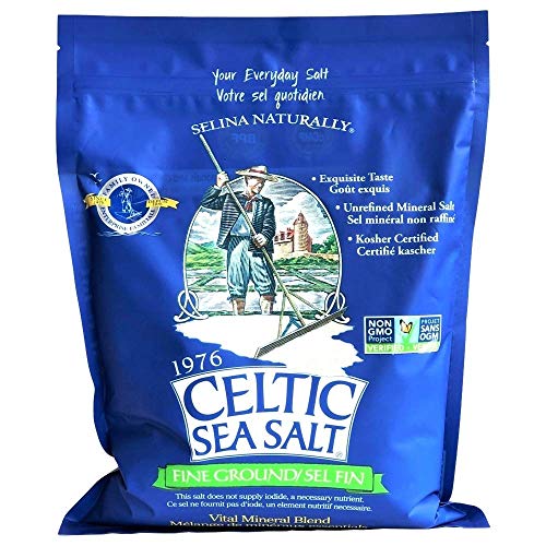 Fine Ground Celtic Sea Salt – 1 5 Pound Bag of Nutritious, Cla...