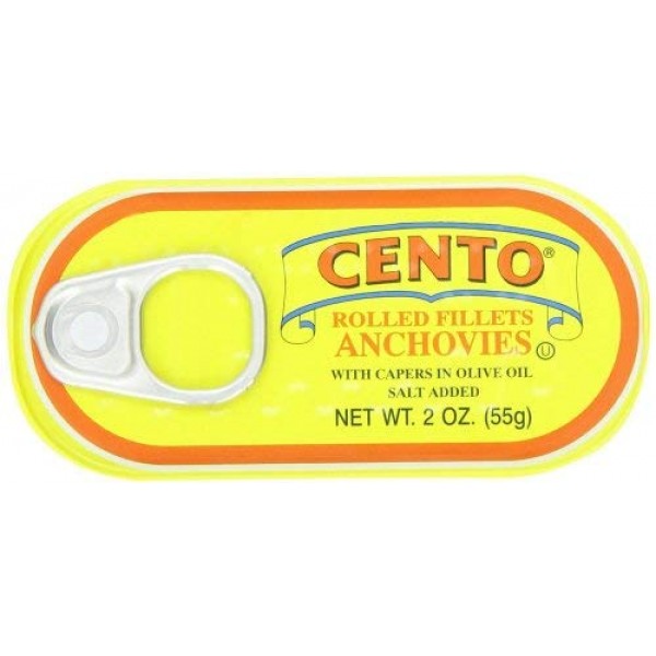 Cento - Rolled Fillets of Anchovies with Capers in Olive Oil, 1...