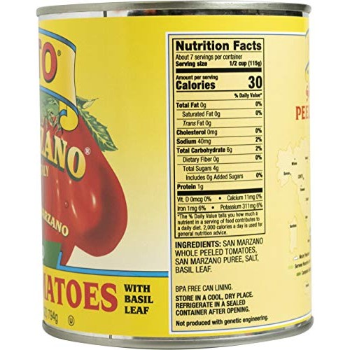 Cento Certified San Marzano Whole Peeled Plum Tomatoes, 28 Oz, P