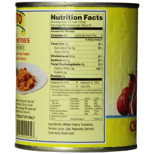 Cento Cherry Tomatoes, 28 Ounce Pack Of 6