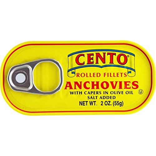 Cento Rolled Fillet Anchovies with Capers In Olive Oil, 2