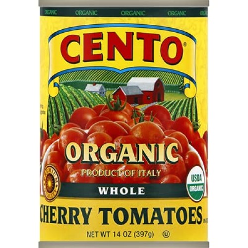 Cento Organic Cherry Tomatoes 14 Oz, Pack Of 4