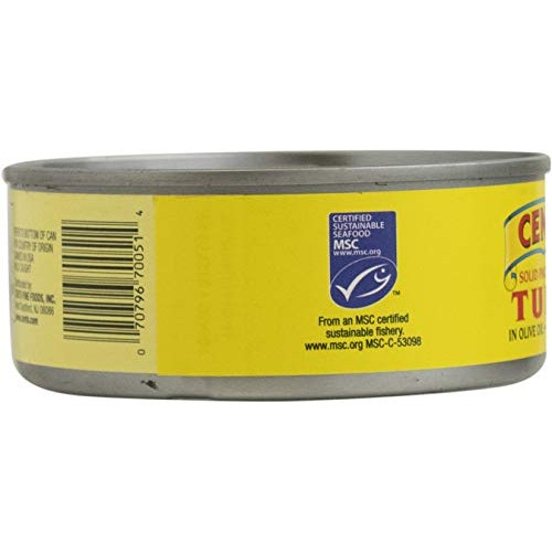 Cento Solid Packed Tuna In Olive Oil, 5-Ounce Cans Pack Of 12