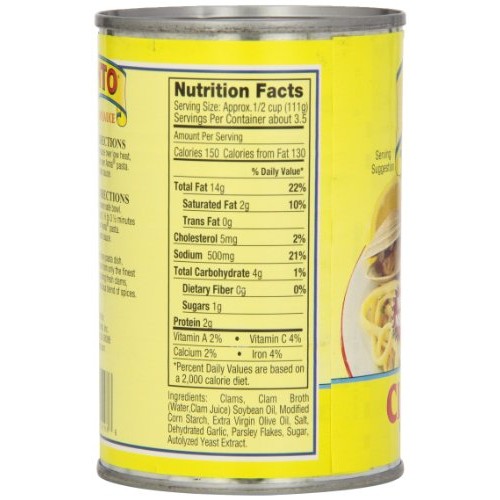 Cento White Clam Sauce, 15-Ounce Pack Of 12