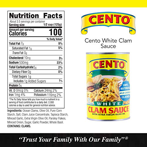 Cento White Clam Sauce, 15-Ounce Pack Of 12