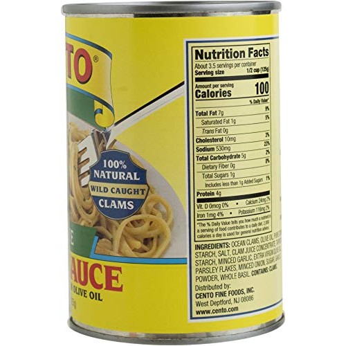 Cento White Clam Sauce, 15-Ounce Pack Of 12