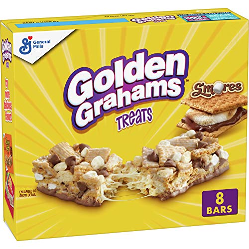 Cereal Treat Bars Golden Grahams Smores Chocolate Marshmallow,