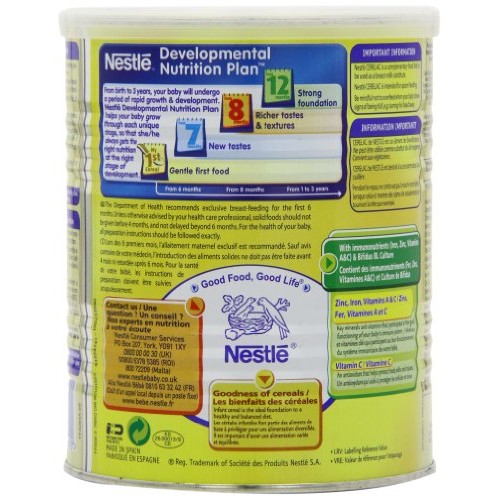 Nestle Cerelac, Mixed Vegetables And Rice With Milk, Stage 2, 40