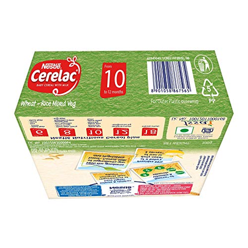Nestle Cerelac Infant Cereal With Milk - Wheat-Rice Mixed Vegeta