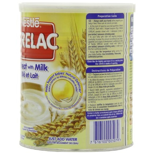 Nestle Cerelac, Wheat With Milk, 14.11-Ounce Cans Pack Of 4