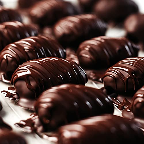 Dark Chocolate Coated Medjool Dates Stuffed with Almonds, Premiu...
