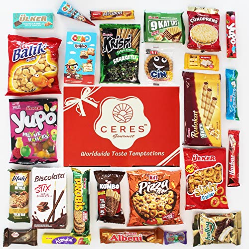 International Exotic Snack Box Variety Pack, 30 Count Premium Fo...