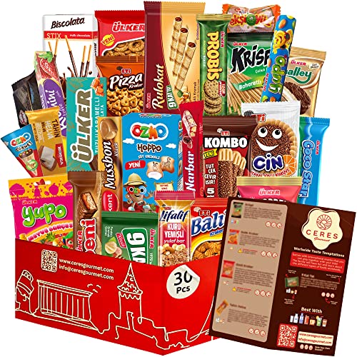 International Exotic Snack Box Variety Pack, 30 Count Premium Fo...