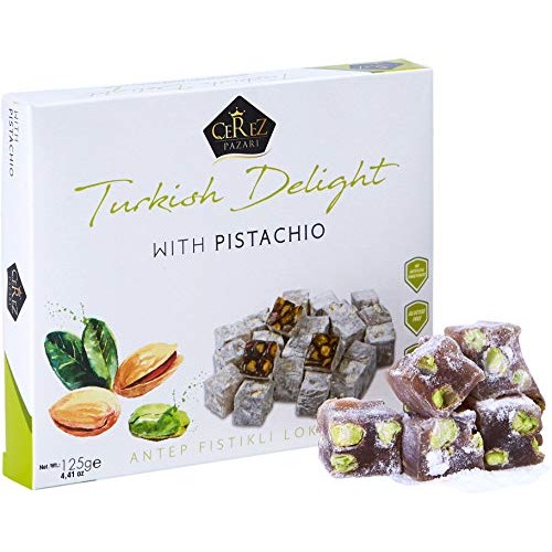 Cerez Pazari Turkish Delight Pistachio Candy Gourmet Premium Veg