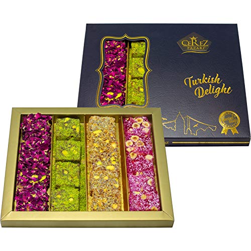 Turkish Delight Luxury Assorted %100 Hand Made Gourmet Gift Box