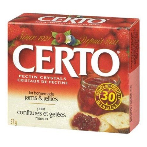 Certo Pectin Crystals For Jams And Preserves, 57G/2Oz., {Importe