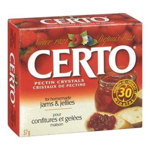 Certo Pectin Crystals For Jams And Preserves, 57G/2Oz., {Importe