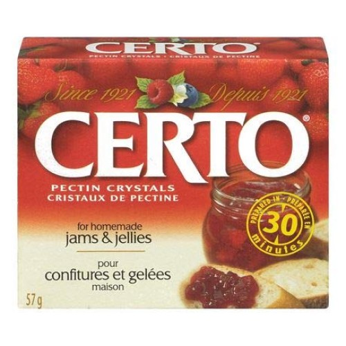 Certo Pectin Crystals For Jams And Preserves, 57G/2Oz., {Importe