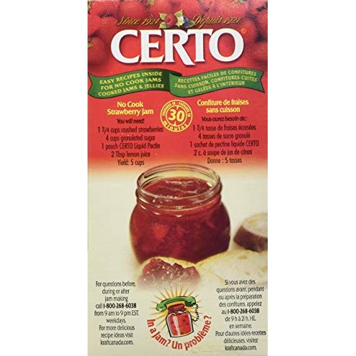 CERTO Pectin Liquid, 1 Count, 170ml