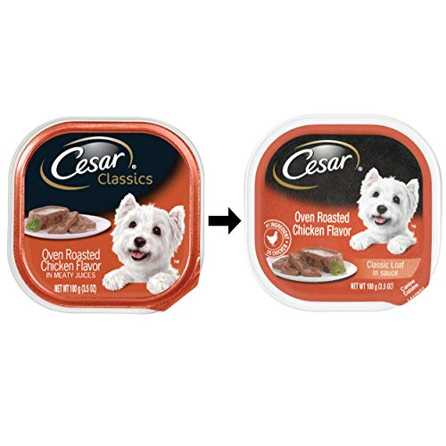 Cesar Soft Wet Dog Food Classic Loaf In Sauce Oven Roasted Chick