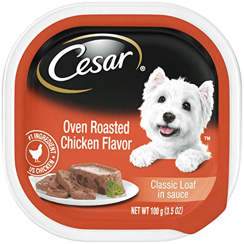 Cesar Soft Wet Dog Food Classic Loaf In Sauce Oven Roasted Chick