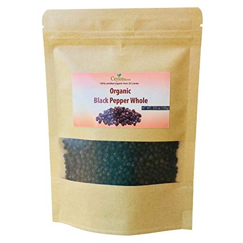 Organic Premium Grade Black Peppercorns 3.5 Oz