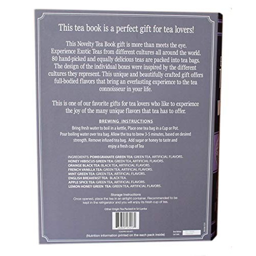 Ceylon Royal Tea Exotic Teas Of The World Gift Set, 80 Tea Bags,